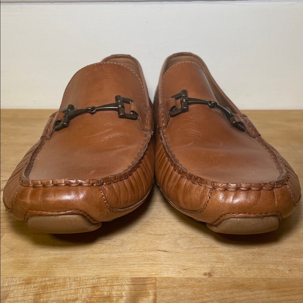 Cole Haan Wyatt Bit Driver Loafer Moc Toe slip on tan shoes men’s size 9.5 - Picture 9 of 16